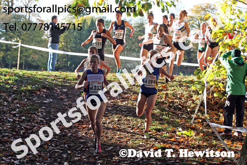 Senior womens National Cross Country Relay, Berry Hill Park, Mansfield. Photo:  David T. Hewitson/Sports for All Pics